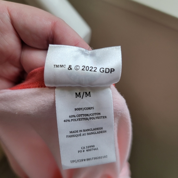 NWT Grateful Dead Pink Skull and Roses Crop Top Shirt Sz Medium - Picture 4 of 7